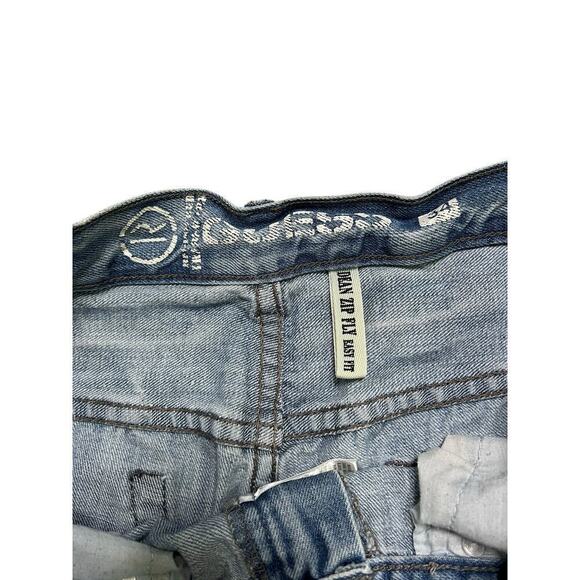 Vintage Y2K GUESS Baggy Distressed Light Wash Men’s Jeans - Streetwear - size 34 - Picture 5 of 9